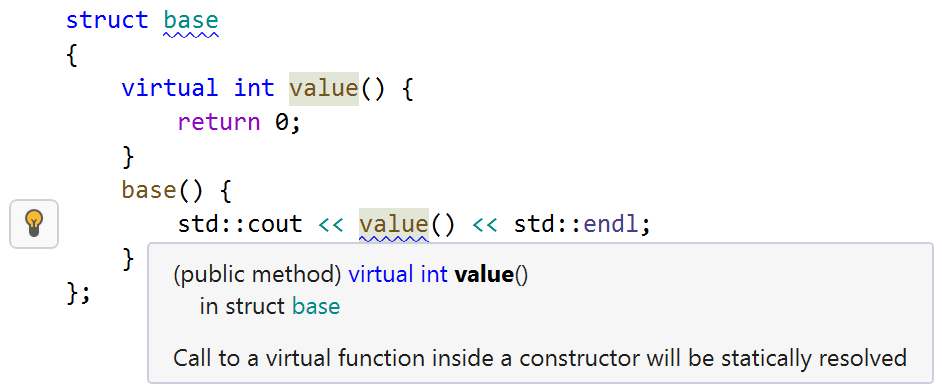 ReSharper warning. virtual method in constructor