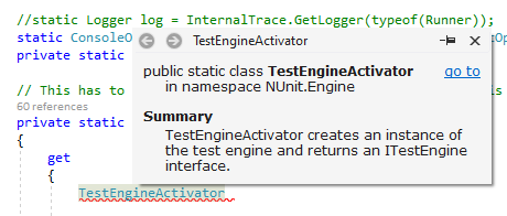 ReSharper: Quick Documentation for incomplete code