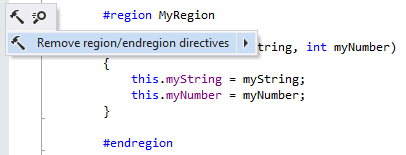 Removing region/endregion directives