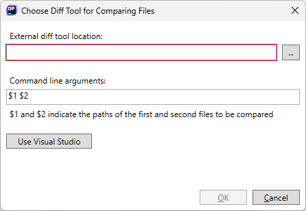 dotPeek: Select Diff Tool dialog