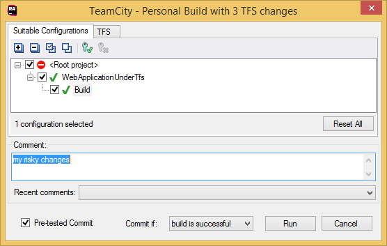 TeamCity Add-in: personal build details