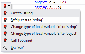 ReSharper: Type mismatch quick-fix