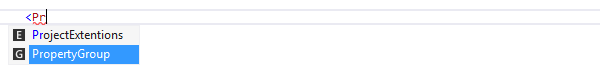 ReSharper: Code completion in MSBuild