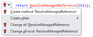 ReSharper: Undefined method call quick-fix