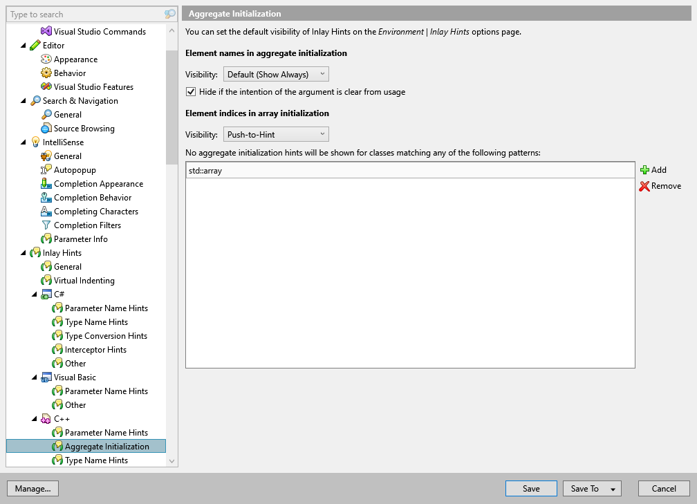 ReSharper options: Environment | Inlay Hints | C++ | Aggregate Initialization Hints