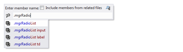 ReSharper: member search in CSS file