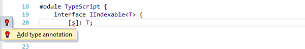 ReSharper: 'Add type annotation' quick-fix in TypeScript
