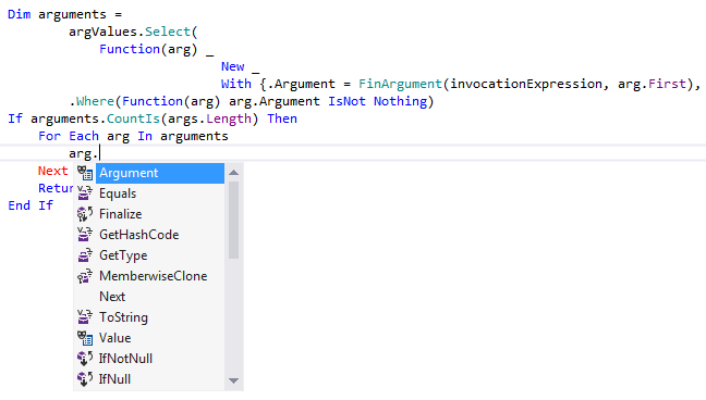 ReSharper: Code completion in VB.NET