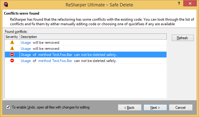 Resolving refactoring conflicts