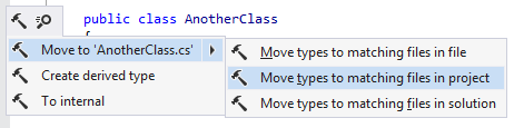 Moving type to matching file