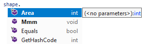 ReSharper. Auto-completion list with hard selection.