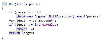 dotPeek highlights function exits