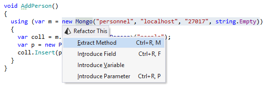 'ReSharper for data access' tutorial