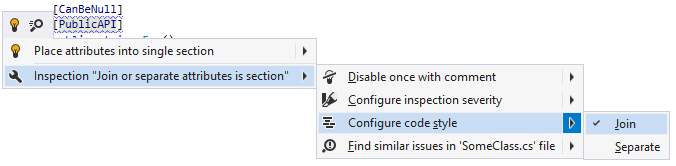 Changing the preference for arranging multiple attributes in the editor