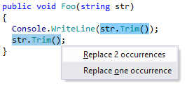 ReSharper: Replace multiple occurrences
