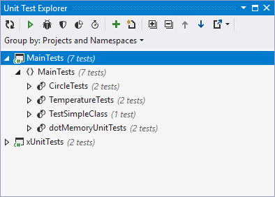 dotCover: Unit test explorer