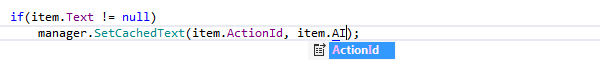 ReSharper: smart completion. Using CamelHumps