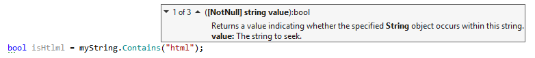 ReSharper: Parameter information