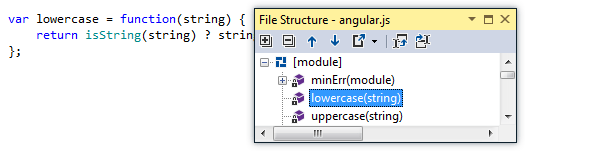 ReSharper: File Structure for JavaScript files