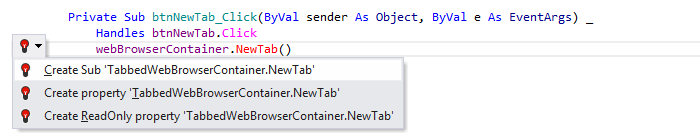 ReSharper: Visual Basic support. Create method from usage