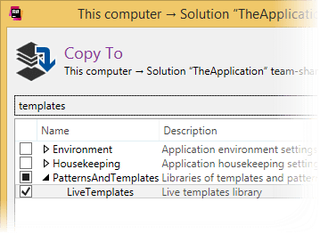 ReSharper: Sharing code templates