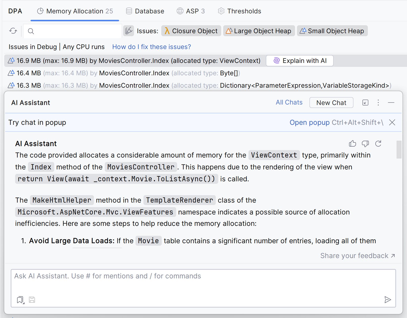 Dynamic Program Analysis. Explain issues with AI