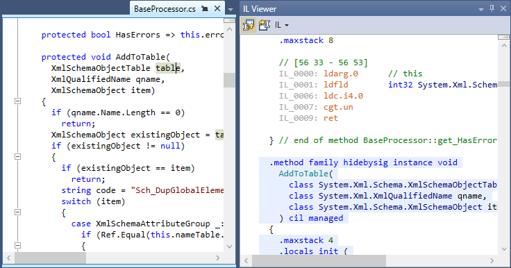 dotPeek: Using IL Viewer