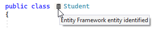 ReSharper: Editor adornment for EF entity class