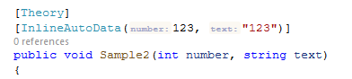 ReSharper: Inlay hints for xUnit InlineAutoData attribute