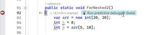 ReSharper: Run predictive debugger