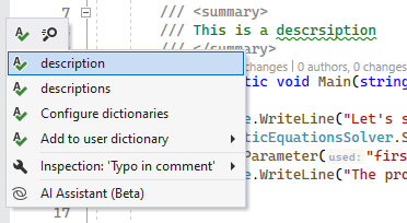 ReSharper: Detecting and fixing typos