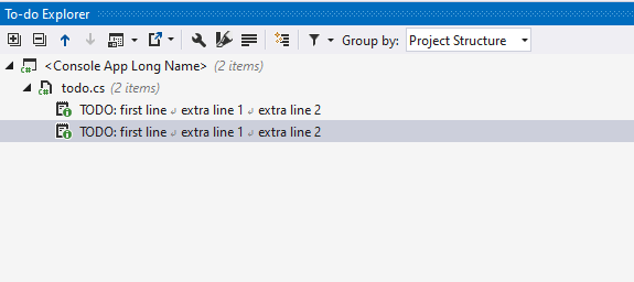 ReSharper Enable multiline presentation or To-do items