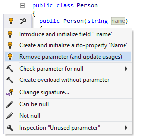 ReSharper detects unused field ReSharper detects unused field