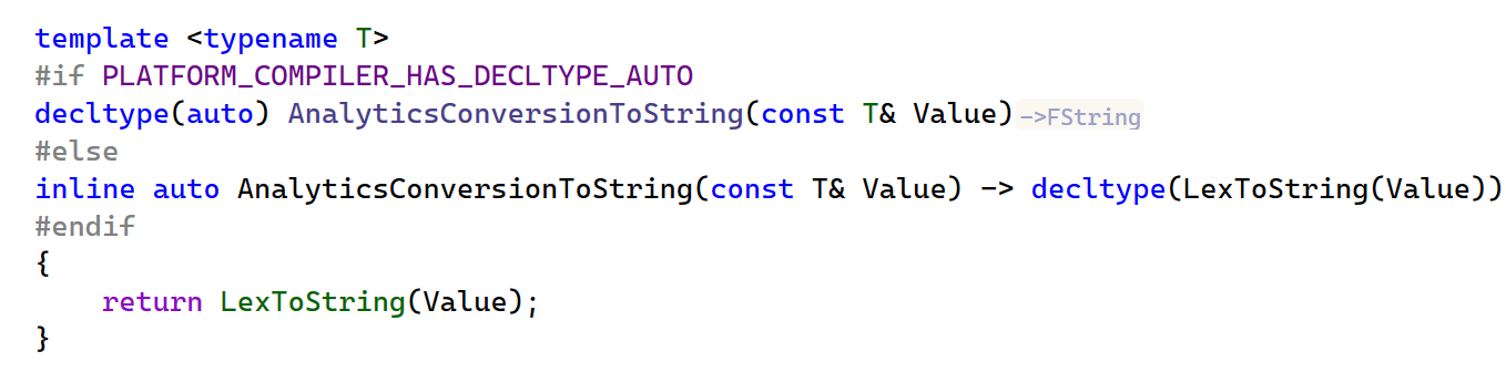 Function return types in function declarations Function return types in function declarations