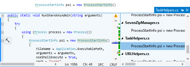 ReSharper. Studying symbol usages in the Peek Definition view ReSharper. Studying symbol usages in the Peek Definition view