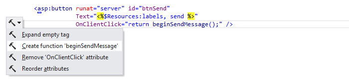 ReSharper：上下文操作示例。 创建函数