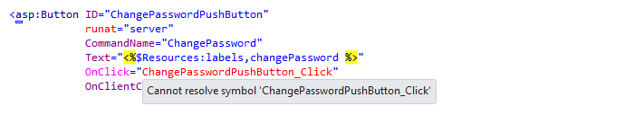 ReSharper：ASP.NET 中的“创建方法”快速修复