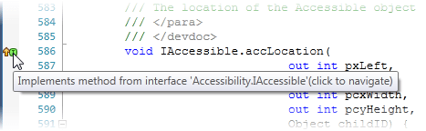 dotPeek：从代码查看器边栏导航到基符号