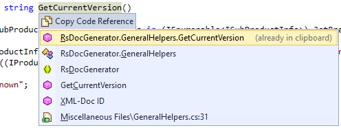 dotPeek:复制代码引用到剪贴板 dotPeek:复制代码引用到剪贴板