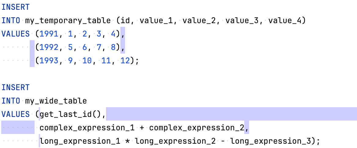 To left with indent To left with indent