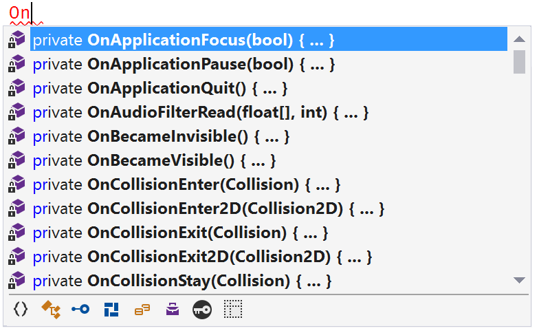ReSharper：Unity 代码补全