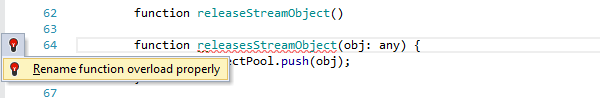 ReSharper: 'Rename function overload properly' quick-fix in TypeScript ReSharper: 'Rename function overload properly' quick-fix in TypeScript