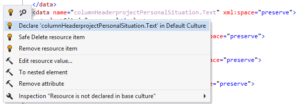 ReSharper: Resource value is not declared in the base culture ReSharper: Resource value is not declared in the base culture