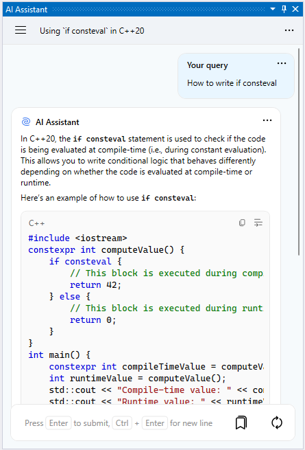 ReSharper: Asking AI Assistant programming-related questions ReSharper: Asking AI Assistant programming-related questions