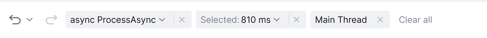 Filter bar Filter bar