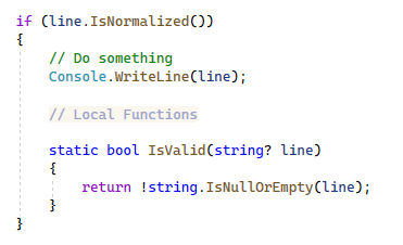 ReSharper: Inlay hints for trailing local functions in an 'if' block ReSharper: Inlay hints for trailing local functions in an 'if' block
