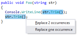 ReSharper: Replace multiple occurrences ReSharper: Replace multiple occurrences