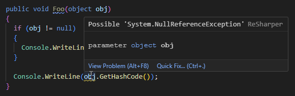 ReSharper for Visual Studio Code: Nullability analysis