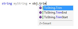 Call chains in the ReSharper's completion list Call chains in the ReSharper's completion list