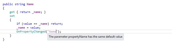ReSharper: INotifyPropertyChanged support ReSharper: INotifyPropertyChanged support